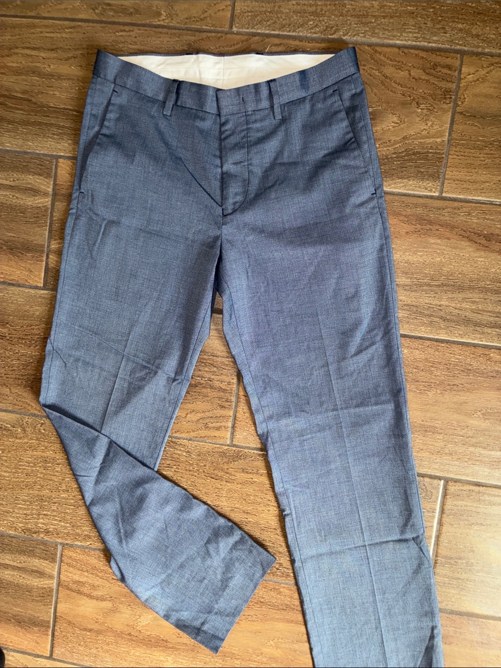 Men's Classic Dress Pants in Blue-Gray